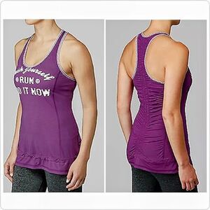 Lululemon Purple Run Energy Racerback Tank sz 10